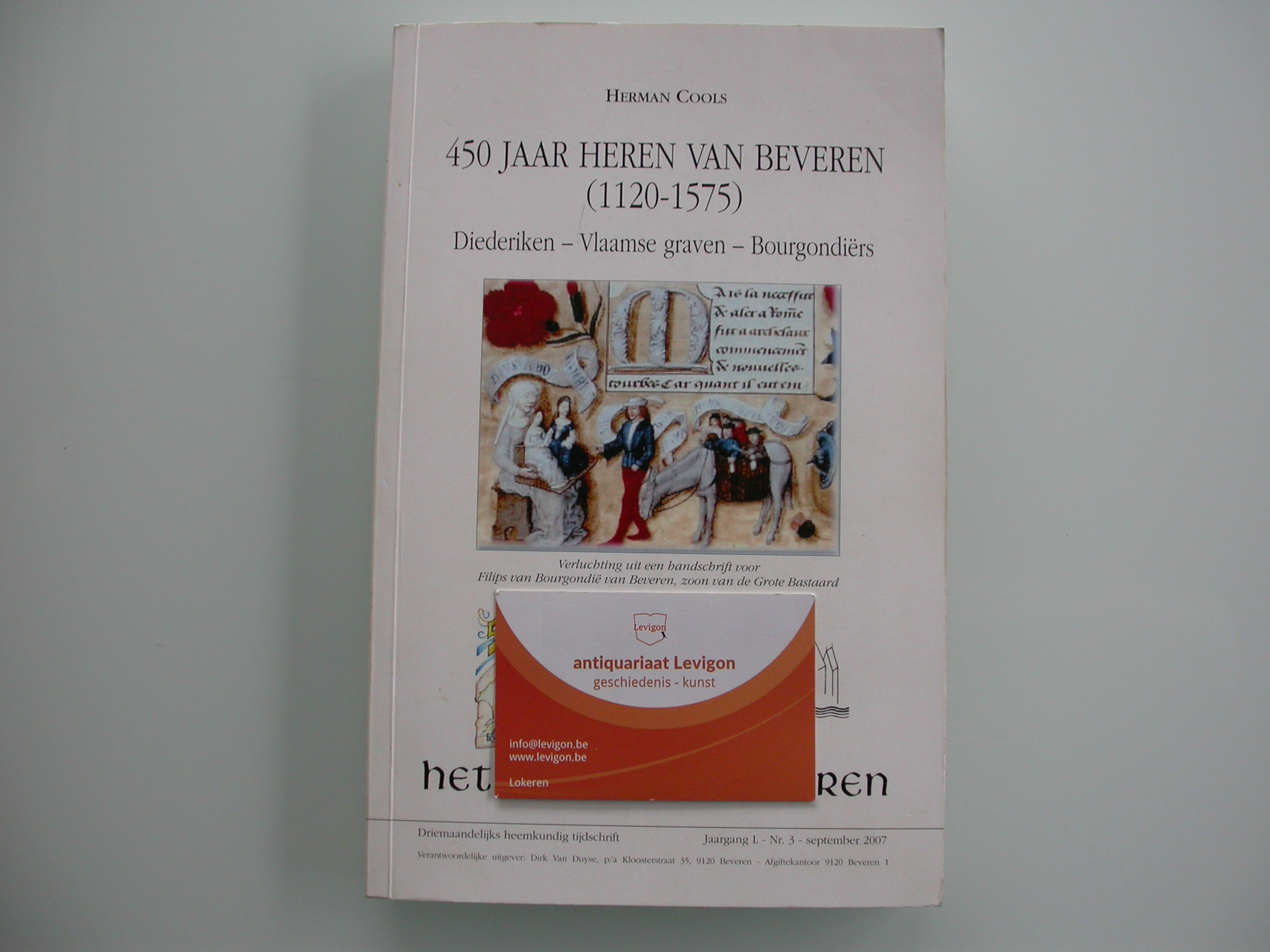 NIEUW binnen: Herman Cools - 450 jaar Heren van Beveren deel 1 1120-1477